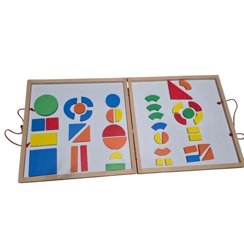 Djeco Red Magnetic Carry Board with Rope Handle And Latch Closure
